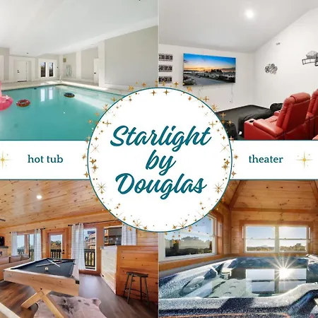 Starlight By Douglas Mtn View Cabin With Indoor Pool, Theater Rm, Near Lake